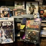 Photograph of Star Wars collectibles